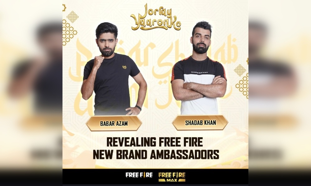 Babar Azam, Shadab Khan join Garena Free Fire as brand ambassadors | Jaanzie Outfits